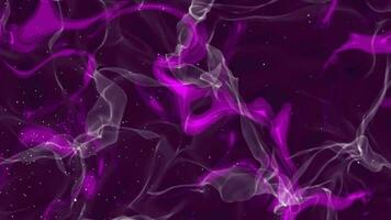 abstract colorful smoke particle wave background. video
