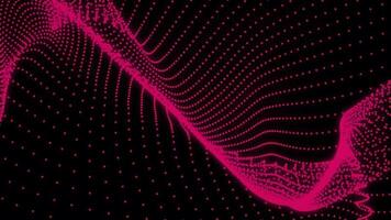 Abstract digital particle wave and lights background ,animation cyber or technology background. video