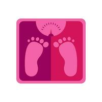 Scales Icon Weight Measure Equipment Flat Vector Illustration. Scale Fitness Healthy Lifestyle Icon