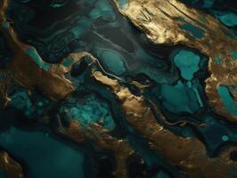 Bright fluid marble paint pattern Dynamic liquid shapes background created with technology photo