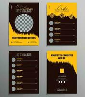 Restaurant food menu and flyer design template, Menu card design. vector