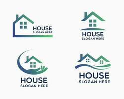 property and construction logo design. house logo vector