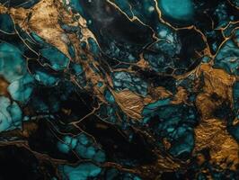 Bright fluid marble paint pattern Dynamic liquid shapes background created with technology photo