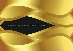 luxury wave abstract background design vector