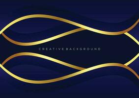 elegant background dark blue with luxury color vector