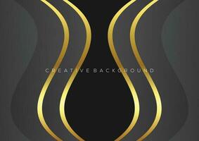 gray with luxury line background design abstract vector