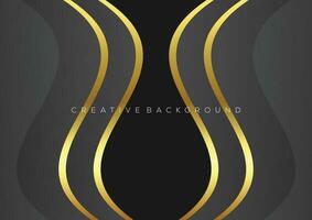 gray with luxury line background design abstract vector