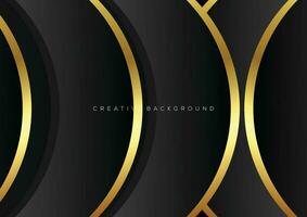 black with luxury line background modern design vector