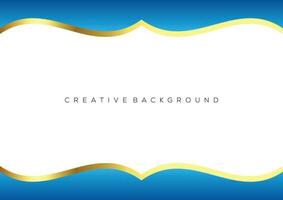 gradient blue with luxury line modern background vector