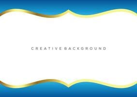 gradient blue with luxury line modern background vector