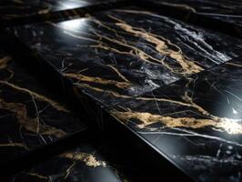Marble stone texture background with elements of semi-precious stones and gold created with technology. photo
