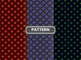 Geometric floral set of seamless patterns. Gold and white vector backgrounds. Simple illustrations