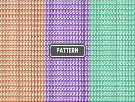 Geometric floral set of seamless patterns. Gold and white vector backgrounds. Simple illustrations
