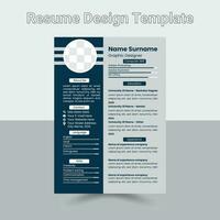 Clean Modern Resume and Cover Letter Layout Vector Template for Business Job Applications, Minimalist resume cv template,   Resume design template, cv design, multipurpose resume design