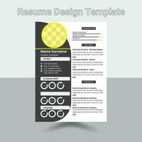 limpiar moderno currículum y cubrir letra diseño vector modelo para negocio trabajo aplicaciones, minimalista currículum CV plantilla, currículum diseño plantilla, CV diseño, de múltiples fines currículum diseño