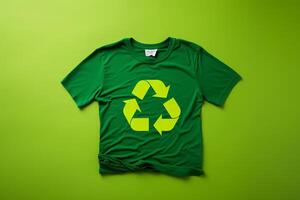 The recycle tshirt. AI Generated photo