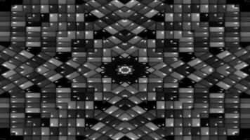 abstract background with lighting squares. Black and white Geometric Cubical Abstract Background. video