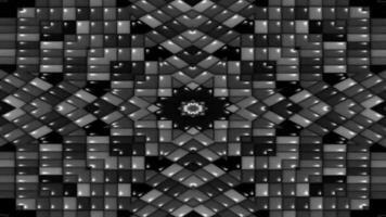 abstract background with lighting squares. Black and white Geometric Cubical Abstract Background. video