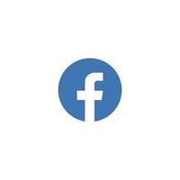 Facebook social media logo icon vector