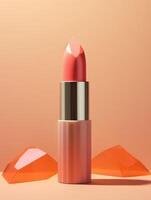 natural color lipstick, polygon body. AI Generated photo