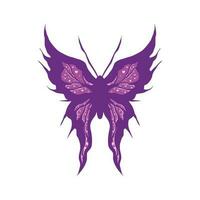 Butterfly illustration design vector template