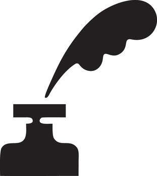 Feather icon symbol isolated vector image. Illustration of the feather bird writing drawing icon image design EPS 10