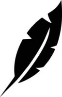 Feather icon symbol isolated vector image. Illustration of the feather bird writing drawing icon image design EPS 10