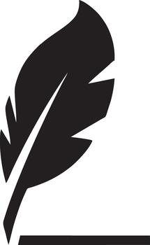 Feather icon symbol isolated vector image. Illustration of the feather bird writing drawing icon image design EPS 10