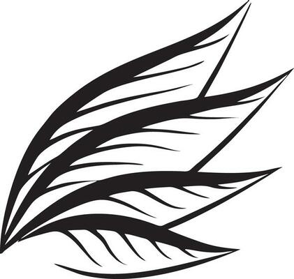 Feather icon symbol isolated vector image. Illustration of the feather bird writing drawing icon image design EPS 10