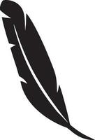 Feather icon symbol isolated vector image. Illustration of the feather bird writing drawing icon image design EPS 10