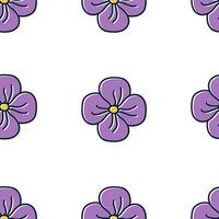 Hand drawn seamless pattern with beautiful flowers vector design. Perfect for textile prints