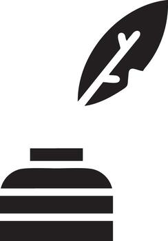 Feather icon symbol isolated vector image. Illustration of the feather bird writing drawing icon image design EPS 10