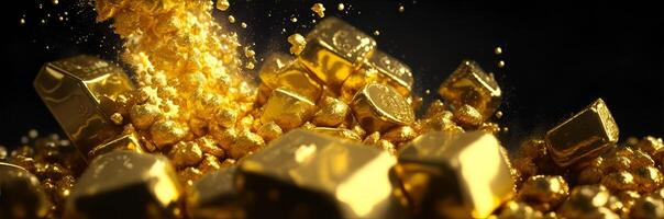 Growing, expanding or exploding gold market. AI Generated photo