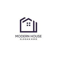 Home logo idea with modern concept design vector