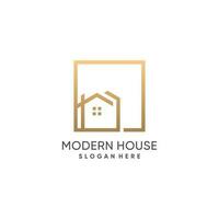 Home logo idea with modern concept design vector