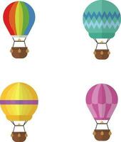 Hot air balloon illustration, colorful, for decoration design. Vector Pro