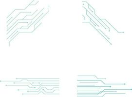 Tech Circuit board pattern for decoration design and illustration. vector