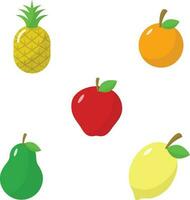 Fruit Illustration Icon Design Template. Vector Illustration