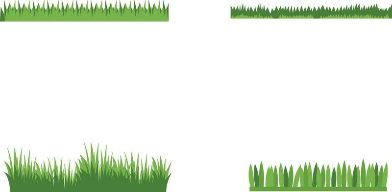 Grass leaves illustration vector icon. Cartoon grass leaf icon vector illustration for design decoration and illustration.Vector Pro