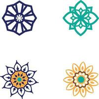 Islamic Geometric Ornament Beautiful colorful arabic round pattern.For design decoration.Vector Illustration vector