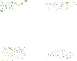 Colorful Confetti Party isolated on transparent background. Colorful Confetti Party vector illustration
