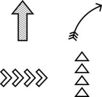 Arrow shape set. Arrow vector collection. Cursor. Modern simple arrow. Vector illustration