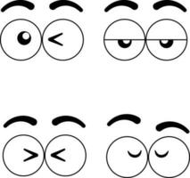 Pop Up Eyes set.For design decoration. Vector design illustration.