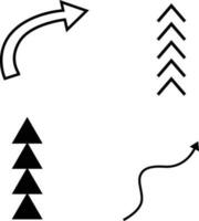 Arrow shape set. Arrow vector collection. Cursor. Modern simple arrow. Vector illustration