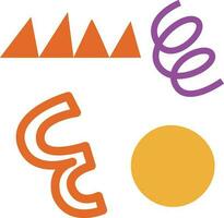 Abstract Shape Element and objects. Abstract contemporary modern trendy vector illustration.Vector Pro