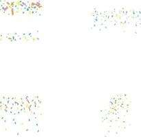 Colorful Confetti Party isolated on transparent background. Colorful Confetti Party vector illustration