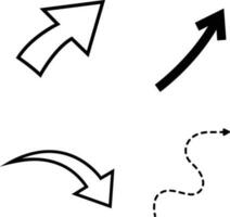 flecha forma colocar. flecha vector recopilación. cursor. moderno sencillo flecha. vector ilustración