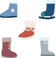 Winter boots illustration,for design decoration,Vector Illustration. vector