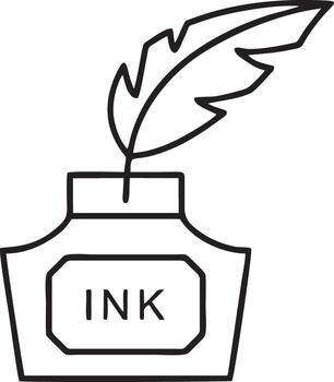 Feather icon symbol isolated vector image. Illustration of the feather bird writing drawing icon image design EPS 10