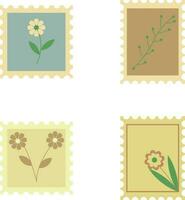 Postage Stamp Classic. ornament, architectural details. Hand drawn vector illustration.